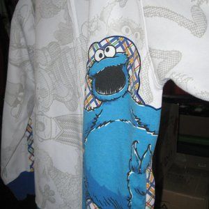 ADULT Sesame Street Cookie Monster ZIP Sweatshirt